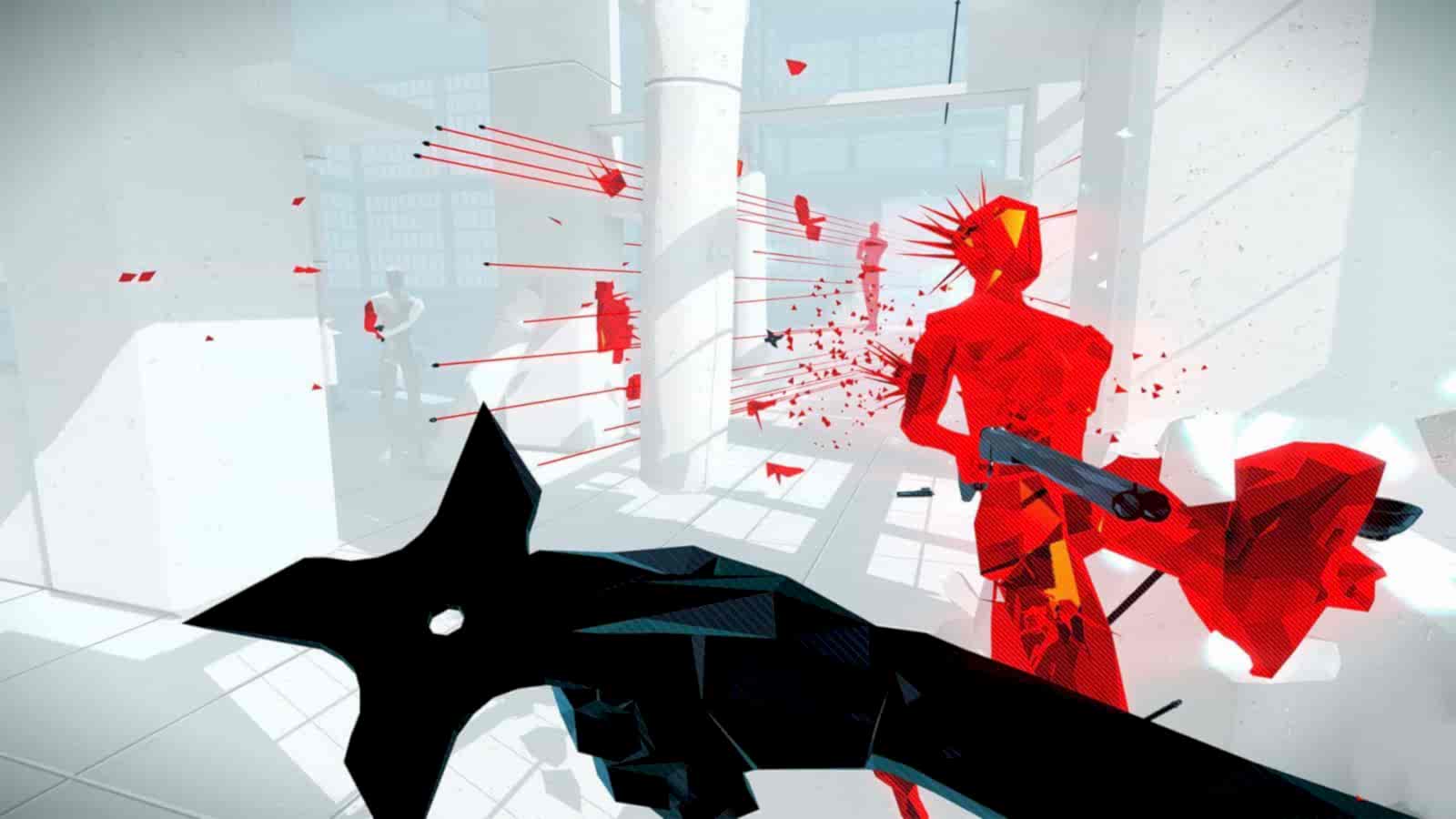 Фрагмент игры Superhot