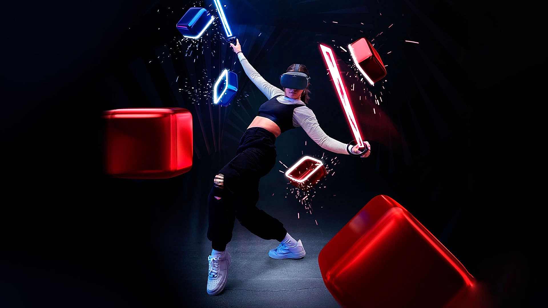 Игра в Beat Saber